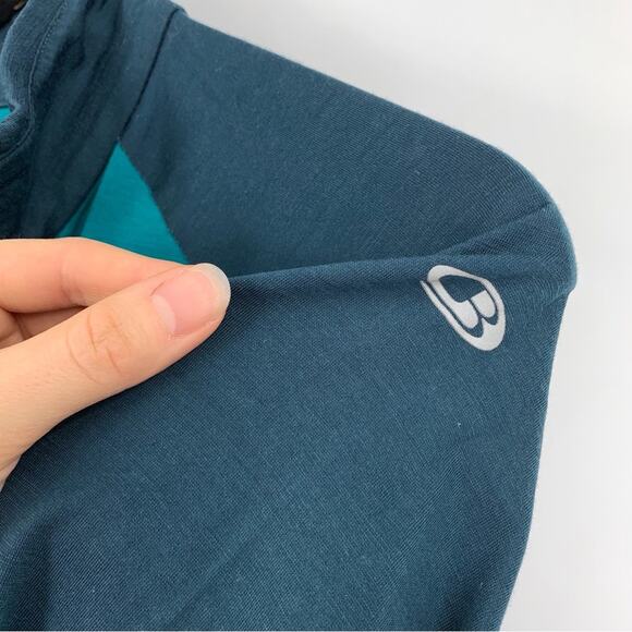 ICEBREAKER Women's Merino GT Quarter Zip Pullover Teal Pink S - Picture 6 of 9